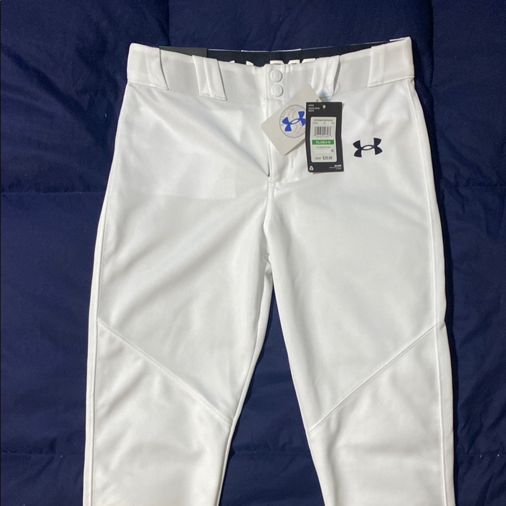 Under Armour White Baseball Pants